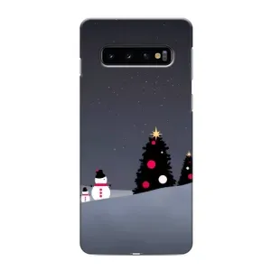Чехлы на Новый Год Samsung Galaxy s10 Plus (Снеговички)