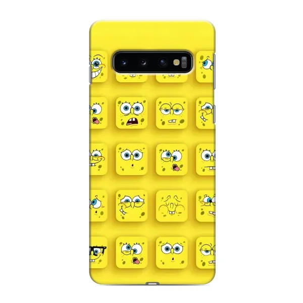 Чехол с рисунком «Спанч-БОБ» для Samsung Galaxy s10 Plus Чехол с рисунком «Спанч-БОБ» для Samsung Galaxy s10 Plus