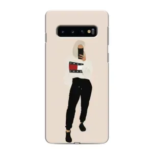 Силиконовый Чехол на Samsung Galaxy s10 Plus с картинкой Стильных Девушек (Стильная)