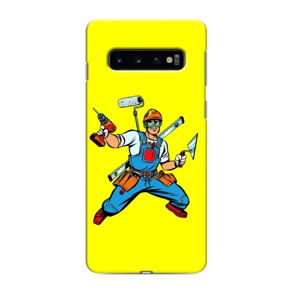 Чехол с рисунком «Строитель» для Samsung Galaxy s10 Plus Чехол с рисунком «Строитель» для Samsung Galaxy s10 Plus