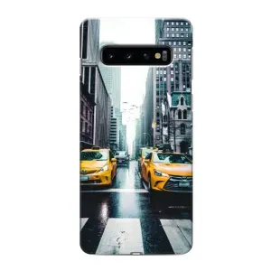 Силиконовый бампер (Работники) на Samsung Galaxy s10 Plus (Такси)