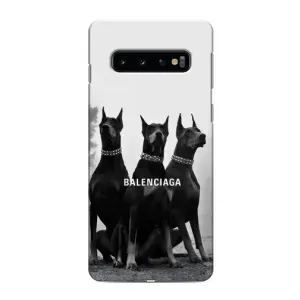 Чехол ДОБЕРМАН для Samsung Galaxy s10 Plus (Три добермана)