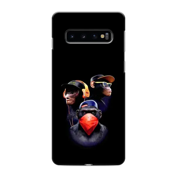 Чехол с рисунком «Три обезьяны» для Samsung Galaxy s10 Plus Чехол с рисунком «Три обезьяны» для Samsung Galaxy s10 Plus