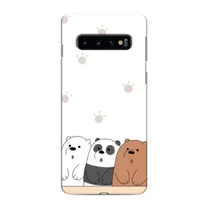 Чохли з зображенням різних тварин на Samsung Galaxy s10 Plus (Здивовані ведмедики)