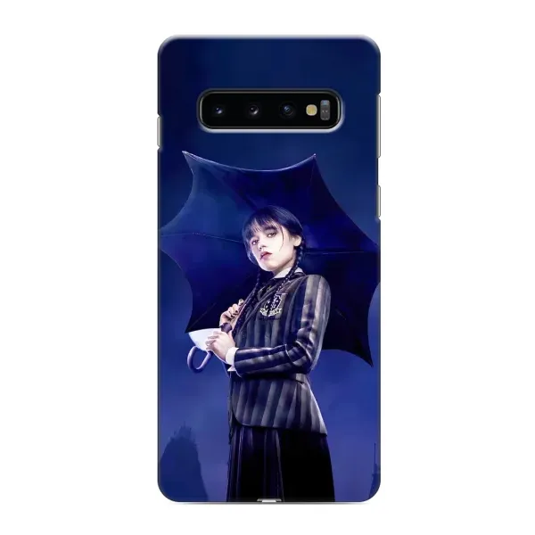Чехол с рисунком «Уэнсдей с зонтом» для Samsung Galaxy s10 Plus Чехол с рисунком «Уэнсдей с зонтом» для Samsung Galaxy s10 Plus