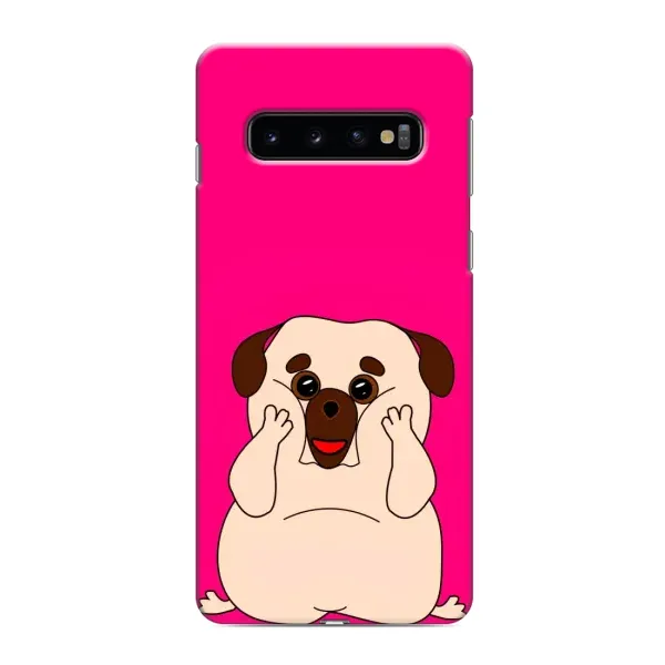 Чехол с рисунком «Веселый Мопсик» для Samsung Galaxy s10 Plus Чехол с рисунком «Веселый Мопсик» для Samsung Galaxy s10 Plus