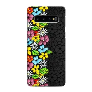 Чохол з Квітами для Samsung Galaxy s10 Plus (Яскраві квіти)