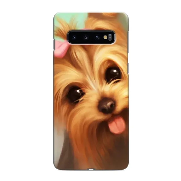 Чехол с рисунком «Йоршенский терьер» для Samsung Galaxy s10 Plus Чехол с рисунком «Йоршенский терьер» для Samsung Galaxy s10 Plus