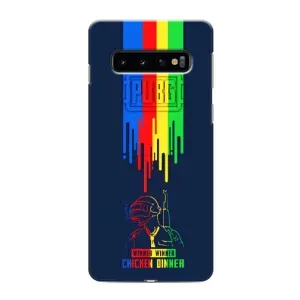 Чехол (TPU) с картинкой "Лого Пабг" на Самсунг s10 (Арт Пабг)