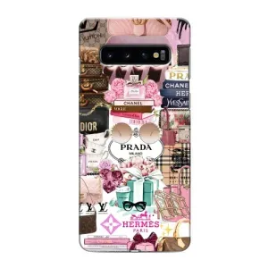 Чохол (Dior, Prada, YSL, Chanel) для Samsung Galaxy S10 (Брендb)