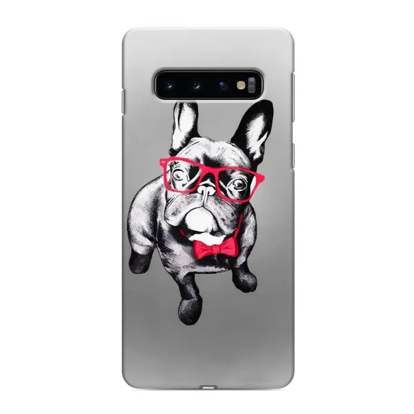 Чехол с рисунком «Бульдог в очках» для Samsung Galaxy S10 Чехол с рисунком «Бульдог в очках» для Samsung Galaxy S10