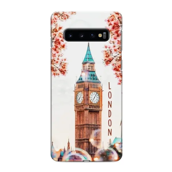 Чехол с рисунком «Часы Лондон» для Samsung Galaxy S10