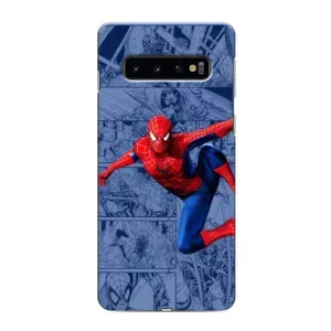 Силиконовый Чехол для Samsung Galaxy S10 (Человек Паук)