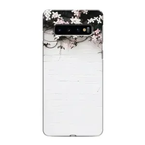 Чехлы с тематикой "ЦВЕТЫ" на Samsung Galaxy S10 (Цветы на стене)