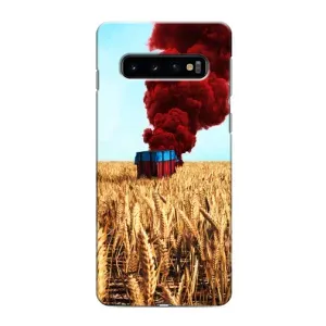 Чехол (TPU) с картинкой "Лого Пабг" на Самсунг s10 (Дроп)