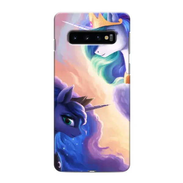 Чехол с рисунком «Единорожки на тучках» для Samsung Galaxy S10 Чехол с рисунком «Единорожки на тучках» для Samsung Galaxy S10
