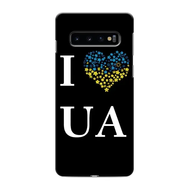 Чехол с рисунком «I Love UA» для Samsung Galaxy S10 Чехол с рисунком «I Love UA» для Samsung Galaxy S10