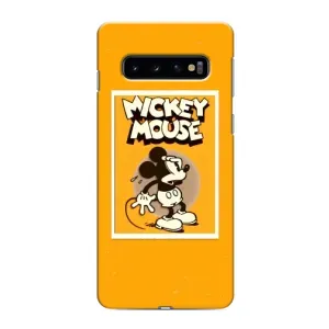 Чехлы с принтом Микки Маус на Samsung Galaxy S10 (Испуганный Микки)