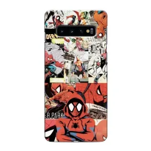 Чехол Супергерой Человека Паука на Samsung Galaxy S10 (Комикс Паука)