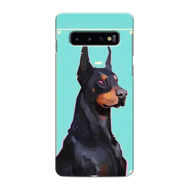 Чехол с рисунком «Король доберман» для Samsung Galaxy S10 Чехол с рисунком «Король доберман» для Samsung Galaxy S10