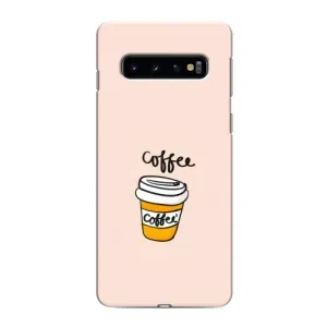 Чехол с изображением вкусной еды для Samsung Galaxy S10 (Кружка кофе)