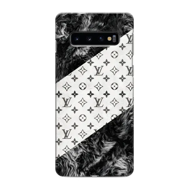 Чехол с рисунком «LV на белом» для Samsung Galaxy S10