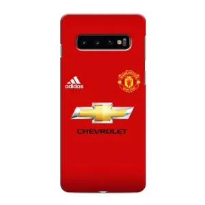 Силиконовые Чехлы принт Футбол на Samsung Galaxy S10 (Man United)