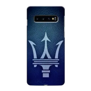 Чехлы с тематикой "Крутые машины" на Samsung Galaxy S10 (Лого Maserati)