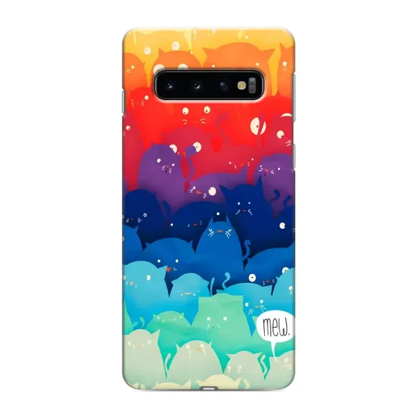 Чехол с рисунком «Mew» для Samsung Galaxy S10
