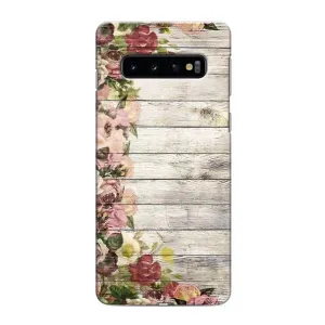 Чехлы с тематикой "ЦВЕТЫ" на Samsung Galaxy S10 (Плетущиеся цветы)