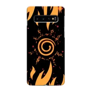Купить Чехлы на телефон с принтом Anime для Samsung Galaxy S10 (Солнце Наруто)