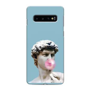 Бампер с принтом Мемы для Samsung Galaxy S10 (Статуя Давида)