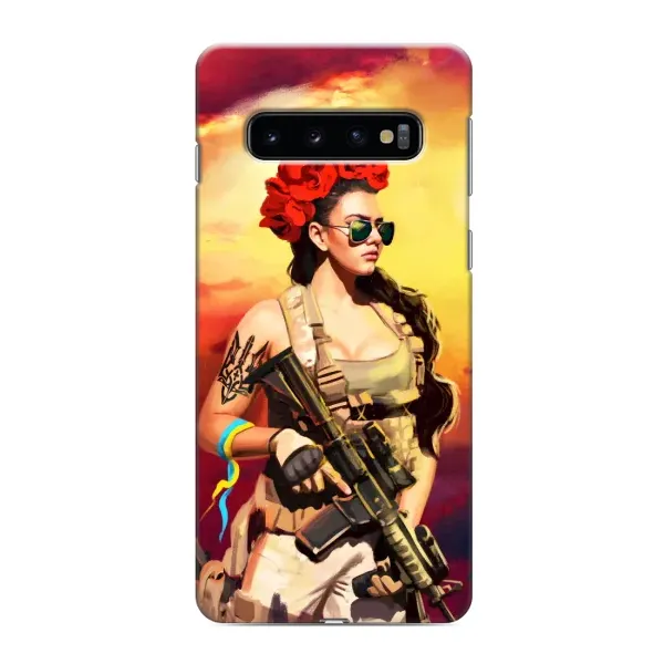 Чехол с рисунком «Женщина солдат» для Samsung Galaxy S10 Чехол с рисунком «Женщина солдат» для Samsung Galaxy S10