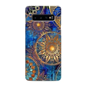 Чохли з сенсом на Samsung Galaxy S10 (Золоті узори)