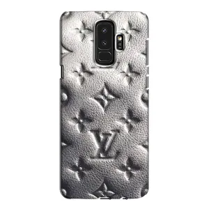 Текстурный Чехол Louis Vuitton для Самсунг С9 Плюс (Бежевый ЛВ)
