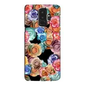 Чехлы с тематикой "ЦВЕТЫ" на Samsung Galaxy S9 Plus G965 (Цветы на черном)