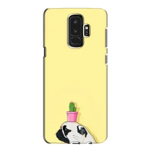 Бампер для Samsung Galaxy S9 Plus G965 с картинкой "Песики" (Кактус на голове)