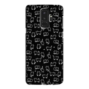 Чохол на тематику: Коти для Samsung Galaxy S9 Plus (G965) (Котики на чорному)