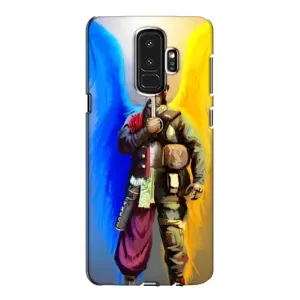 Чехол с картинкой (Патриотический КОЗАК) на Samsung Galaxy S9 Plus G965 (Козак с крыльями)