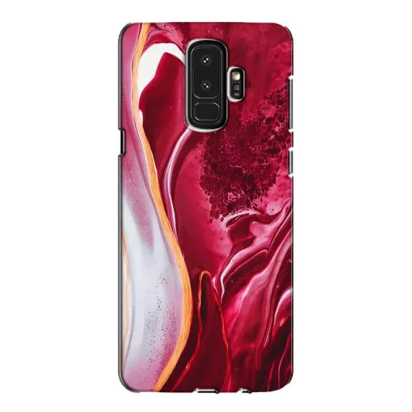 Чехол с рисунком «Красный мрамор» для Samsung Galaxy S9 Plus (G965)