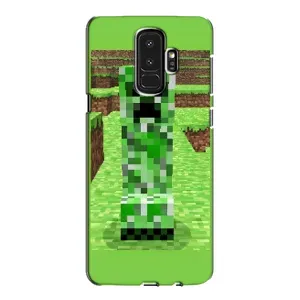 Чехлы для Samsung Galaxy S9 Plus G965 (Персонажи Майн Крафт) (Крипер 2)
