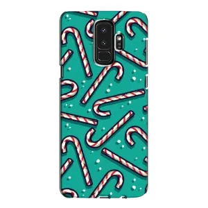 Силиконовый бампер на рождество для Samsung Galaxy S9 Plus G965 (Леденцы)