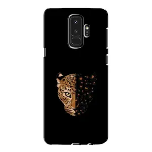 Чохол з леопардовим принтом на Samsung Galaxy S9 Plus G965 (Леопард на чорному)