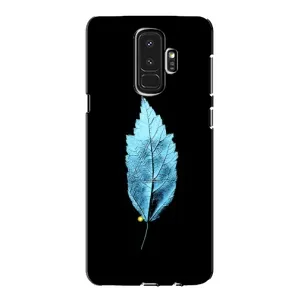 Чохол з картинками на чорному фоні для Samsung Galaxy S9 Plus G965 (Листя)