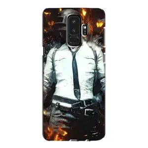 Силиконовый чехол с картинкой "Герой Pubg" на Samsung Galaxy S9 Plus G965 (Man Пубг)