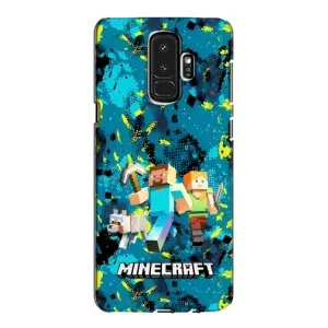 Чехлы для Samsung Galaxy S9 Plus G965 (Персонажи Майн Крафт) (Майнкрафт)