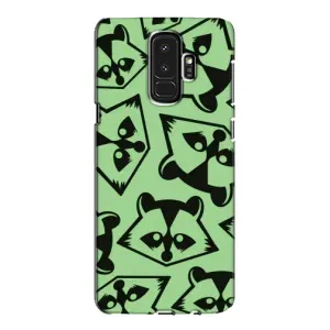 Силиконовый Чехол с Енотами на Samsung Galaxy S9 Plus G965 (Мордочки Енота)