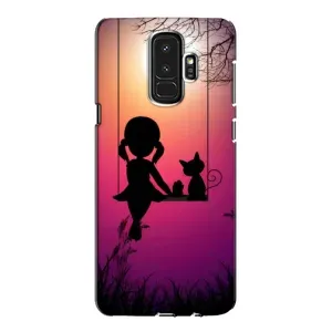Девчачий Чехол для Samsung Galaxy S9 Plus G965 (На качели)
