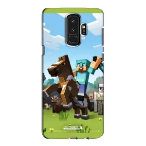 Чехлы для Samsung Galaxy S9 Plus G965 (Персонажи Майн Крафт) (На коне)