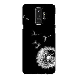 Силіконовий Чохол з кульбабками на Samsung Galaxy S9 Plus G965 (Кульбабка на чорному)